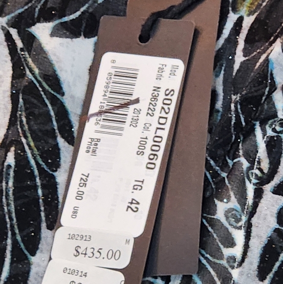 Just Cavalli Patterned Sheer Sparkly V Neck Tunic Size Xlarge. New with tags - Picture 9 of 10